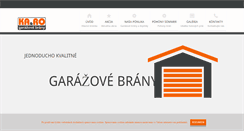 Desktop Screenshot of karo.sk