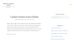 Desktop Screenshot of karo.or.id